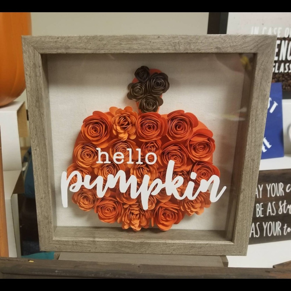 Fall Shadow Box decor